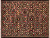 handmade Traditional Regular Black Green Hand Knotted RECTANGLE 100% WOOL area rug 10x14